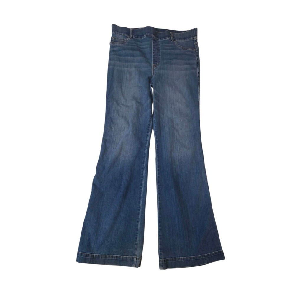Spanx Jeans Womans 3XT Blue Flare Leg Pull-On Stretch Shaping Comfort Slimming